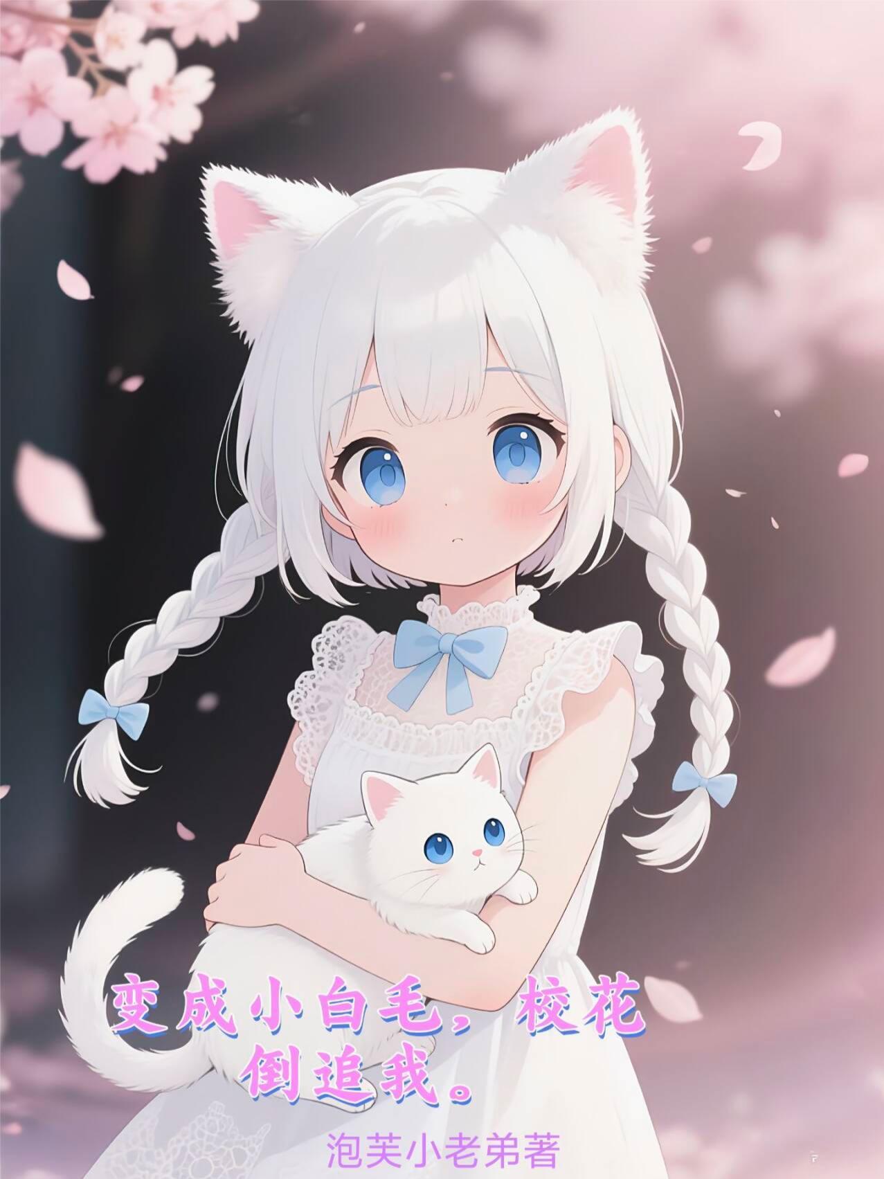 变成白毛妹纸被校花训成乖顺猫咪